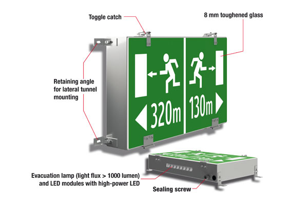 značka únikovej cesty